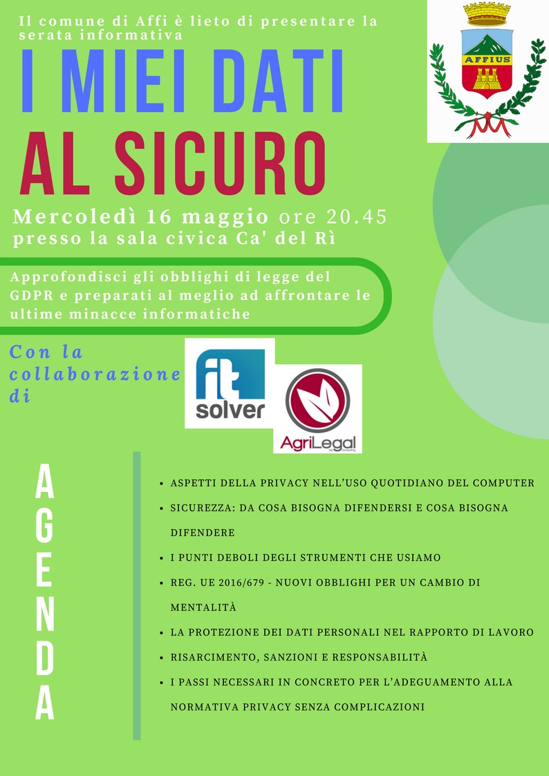I miei dati al sicuro